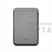 Картхолдер KZDOO (K-DOO) Mag leather wallet Titanium Grey