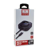 USB-концентратор Earldom ET-HUB06, 4 гнезда, черный