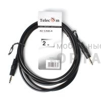 Aux-кабель TELECOM 3.5 Jack (M) / 3.5 Jack (M), стерео, аудио, 2 м. (1/250) Aux-кабель TELECOM 3.5 Jack (M) / 3.5 Jack (M), стерео, аудио, 2 м. (1/250)