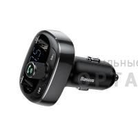 FM трансмиттер Baseus T Shaped S-09 Car Bluetooth MP3 Player Black FM трансмиттер Baseus T Shaped S-09 Car Bluetooth MP3 Player Black