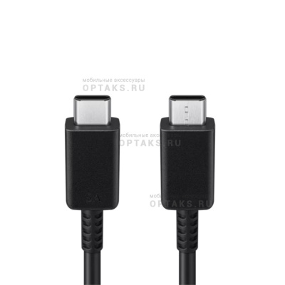 Кабель Samsung FAST CHARGING Type-С to Type-С Cable 5A (1.8m) (оригинал), черный, в коробке 